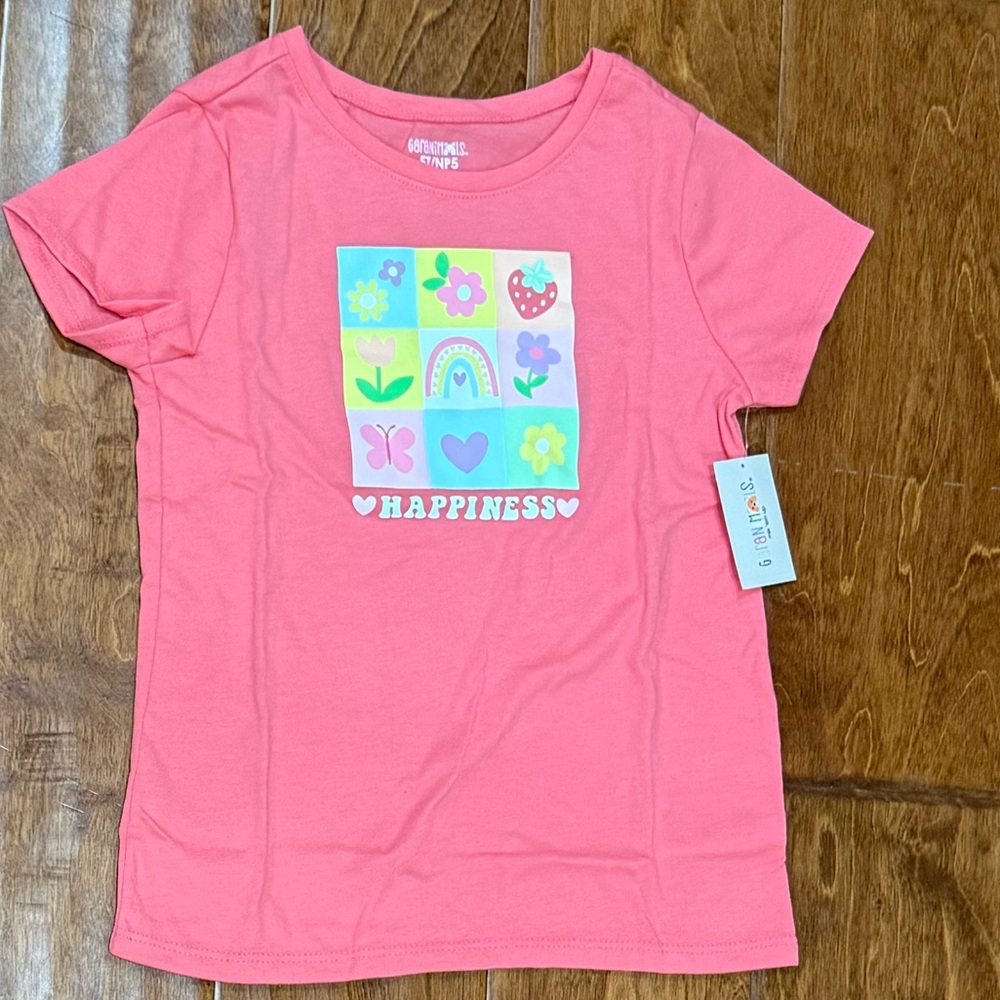 NWT Size 2T Garanimals Coral Graphic T-Shirt